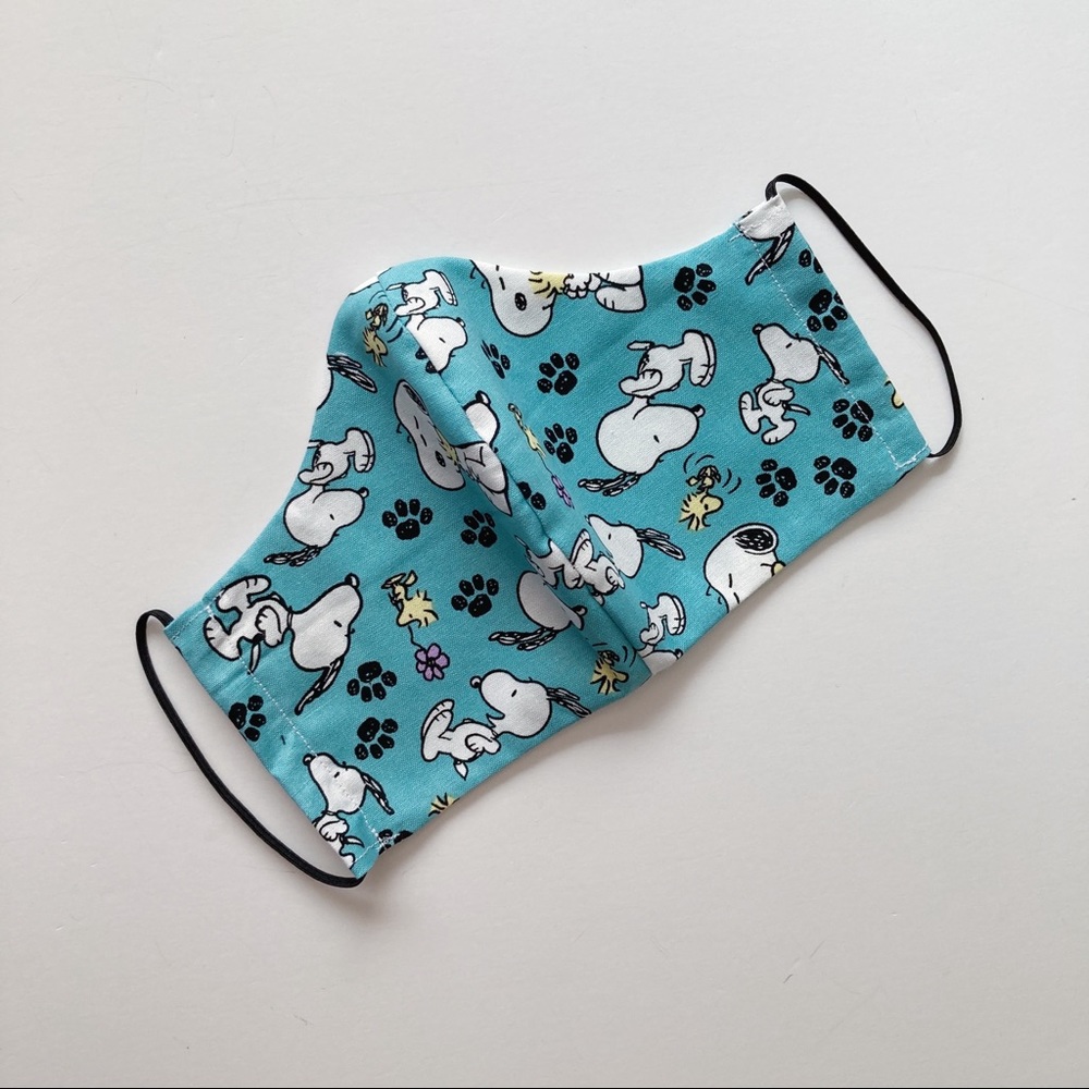 Snoopy Paw Print Fabric Face Mask